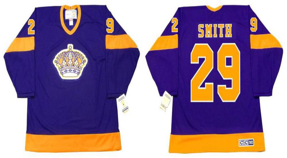 2019 Men Los Angeles Kings #29 Smith Purple CCM NHL jerseys->los angeles kings->NHL Jersey